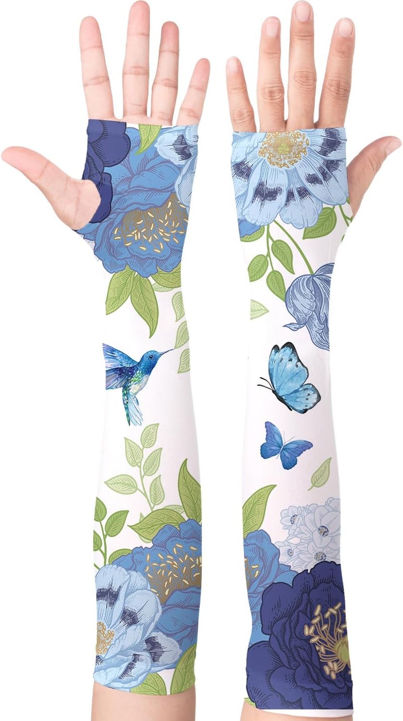 YPHCDO Store Gardening Sleeves Farm Sun Protection Arm Cooling Sleeves Thorn Proof Garden for Women Men with Thumb Hole - Image 1